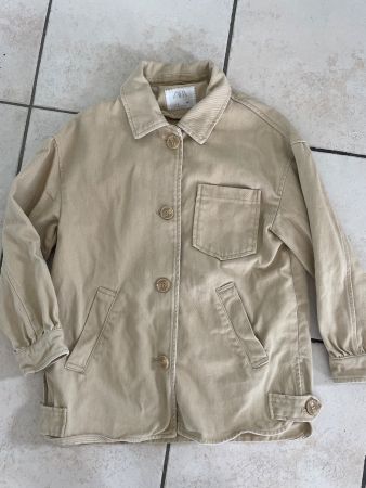 Coole beige ZARA Jeansjacke Gr.134👧🏻