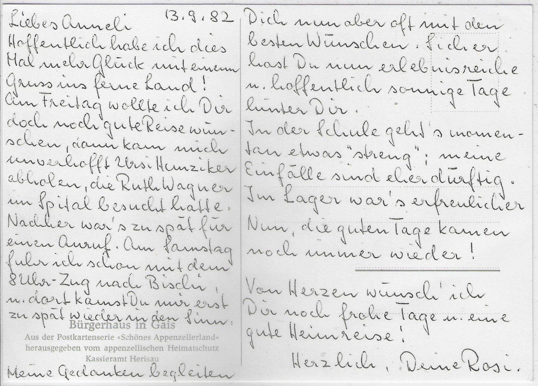 Cartes postales: Bürgerhaus in Gais - Repro – D'occasion à Ettingen par Kartenplanet 1