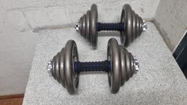 Hanteln verstellbar mit Scheiben 20 kg MAX FITNESS