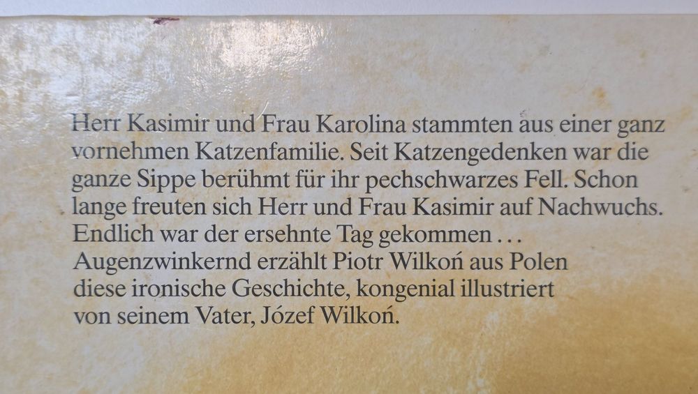 ROSALIND DAS KATZENKIND Piotr & Jozef Wilkon Klassiker Katze (Gebraucht