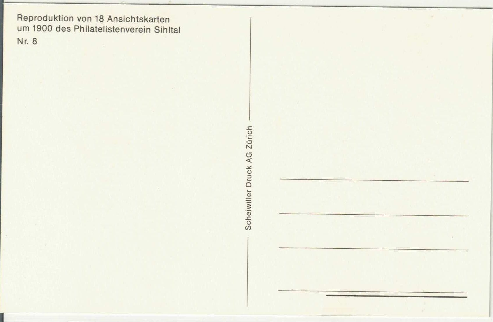 Cartoline postali: Gruss aus Sihlbrugg - Repro – Usato da Ettingen venduto da Kartenplanet 1