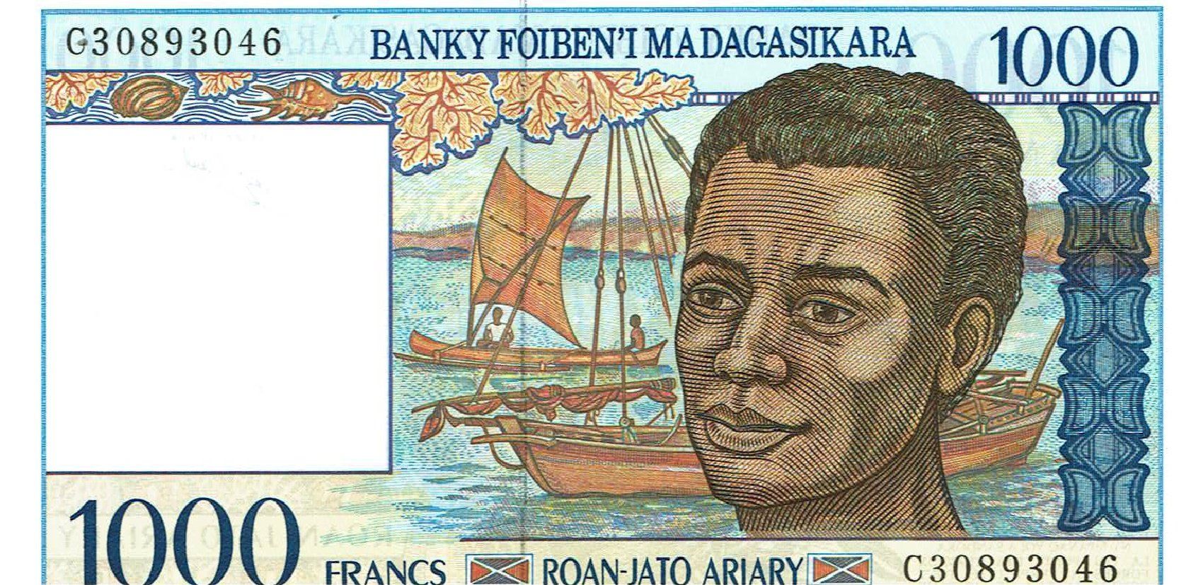 Banknoten: Madagaskar 1000 Francs 1998 P-76b UNZ – Neu (gemäss Beschreibung) aus Steffisburg von ber_8htf
