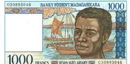 Madagaskar 1000 Francs 1998 P-76b UNZ