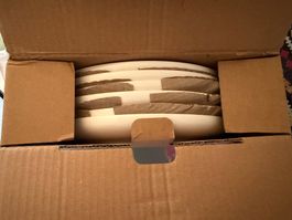 Speiseteller weiss, New Bone China ,Originalpackung, neu