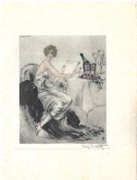 ICART Louis   Lithographie  Menu-/Speisekarte   1930