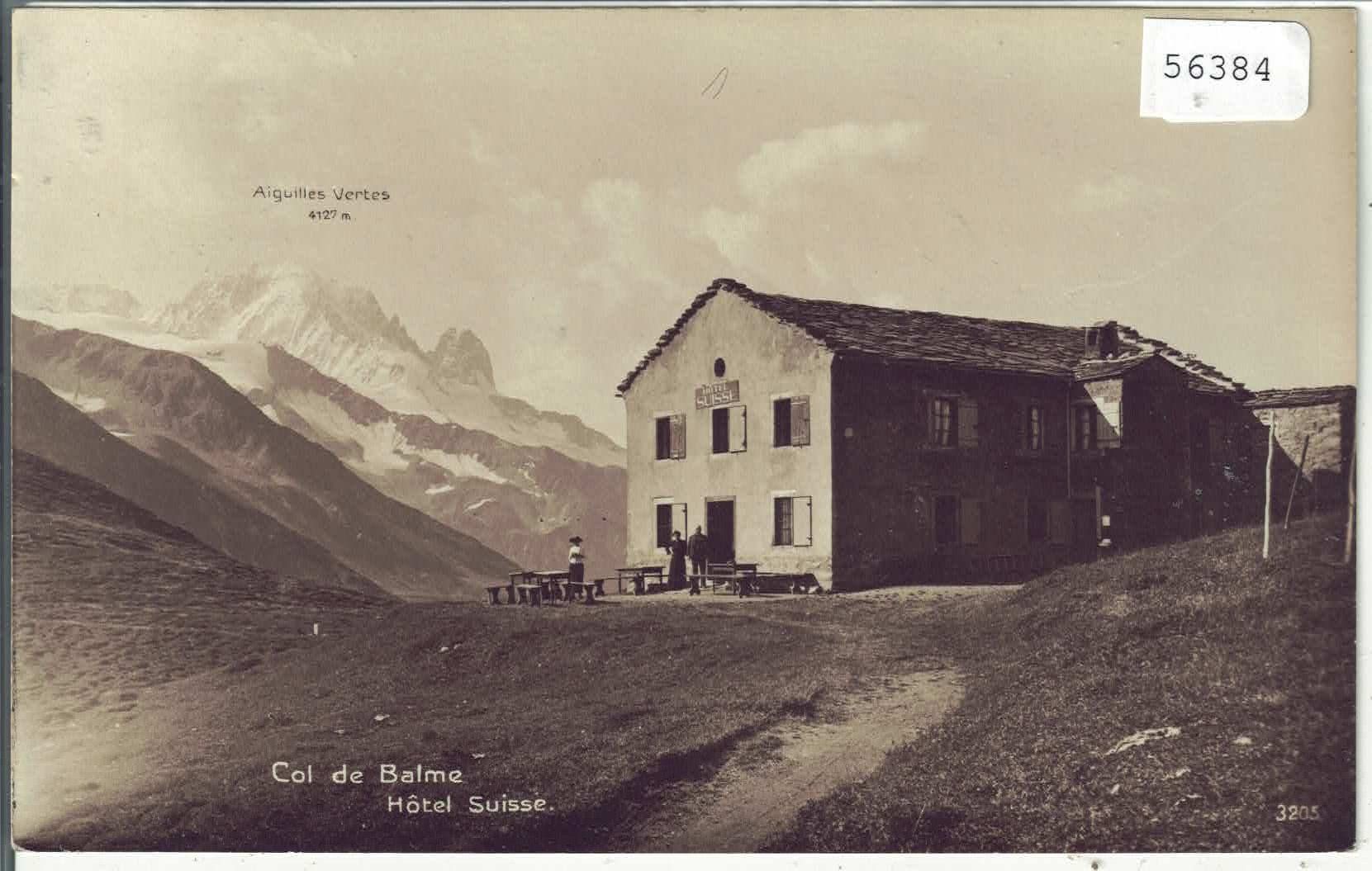 Ansichtskarten: Col de Balme - Hotel Suisse - animee – Gebraucht aus Ettingen von Kartenplanet