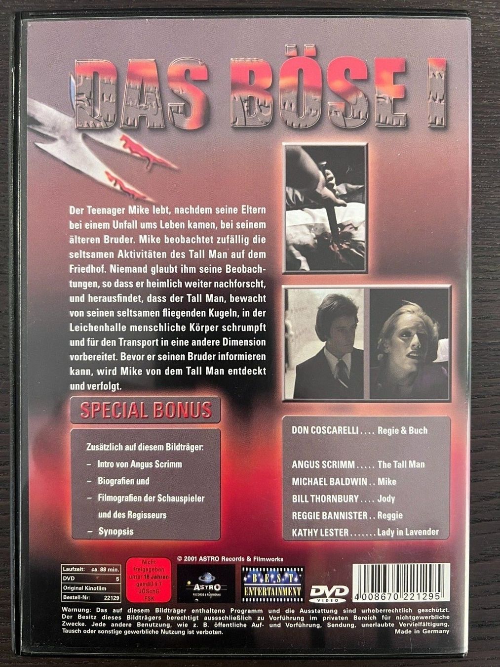 Tutti i DVDs: Das Böse 1 – Usato da Zürich venduto da FilmFreunde 1
