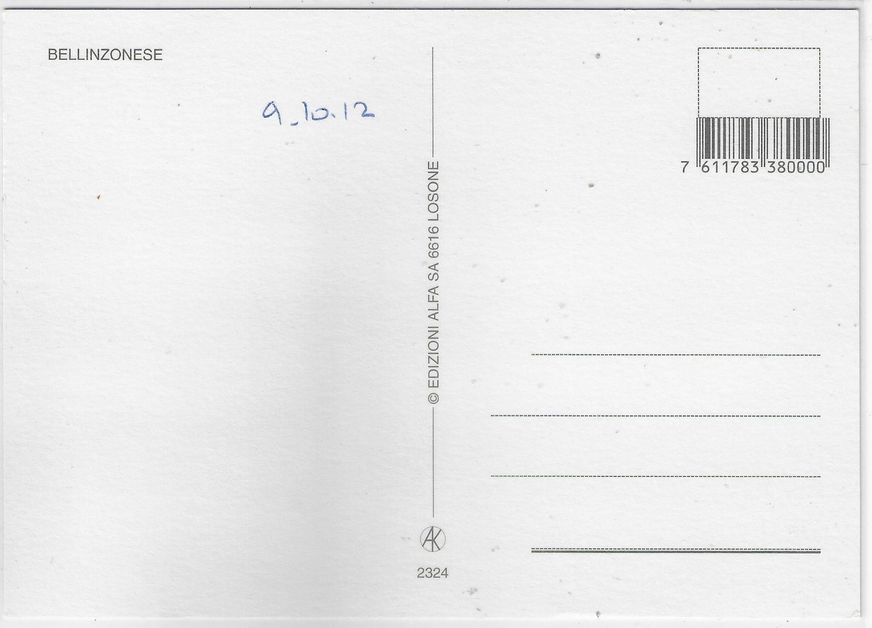 Cartoline postali: Bellinzonese – Usato da Ettingen venduto da Kartenplanet 1