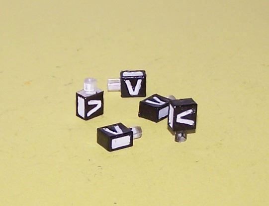 Buco Modelleisenbahnen: Buco H0 Weichenlaternen 5 Stk. handbemalt, Originalteil – Neu (gemäss Beschreibung) aus Brüttisellen von Rentner44zh