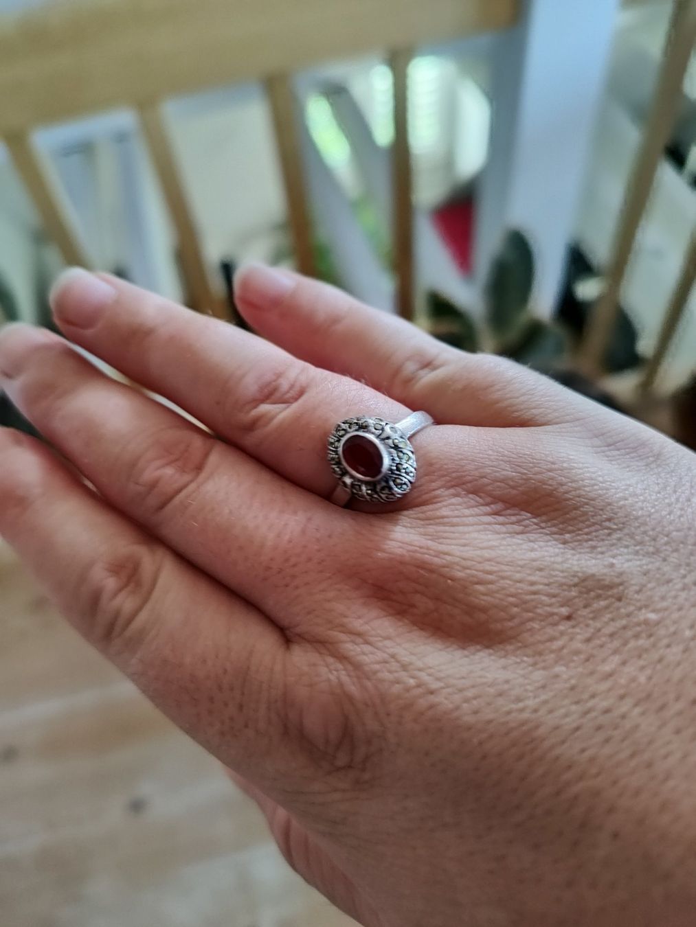 Ringe: Silber Ring Karneol und Markasiten – Gebraucht aus Uster von jul_8jwz 2