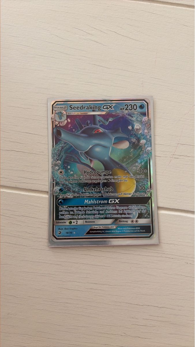 Pokémon Carte collezionabili: Seedraking-GX 18/70 – Usato da Bottmingen venduto da fed_8spp