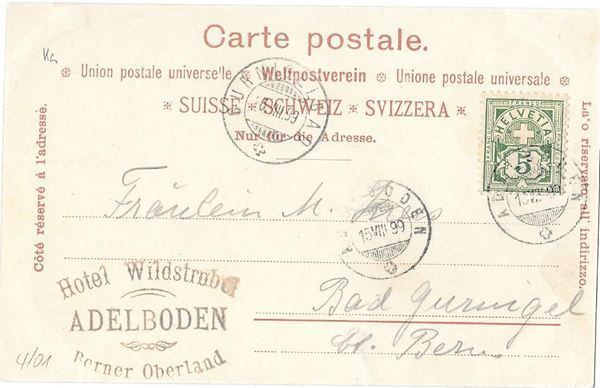 Cartoline postali: Frutigen Teilansicht mit Kirche – Usato da Olten venduto da clotaldi 1