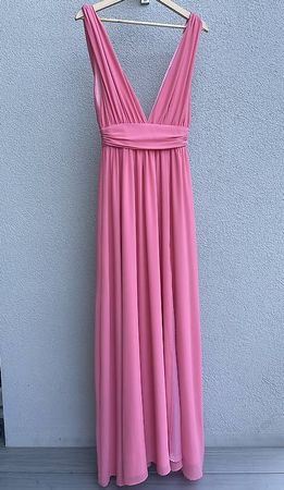 Abendkleid Maxi Pink Couture Abschlussball XS/S