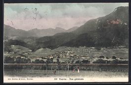 AK Yvorne, Vue générale, 1909