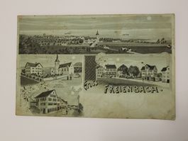Ansichtskarte Gruss aus Freienbach gelaufen Jahr 1907 rmu