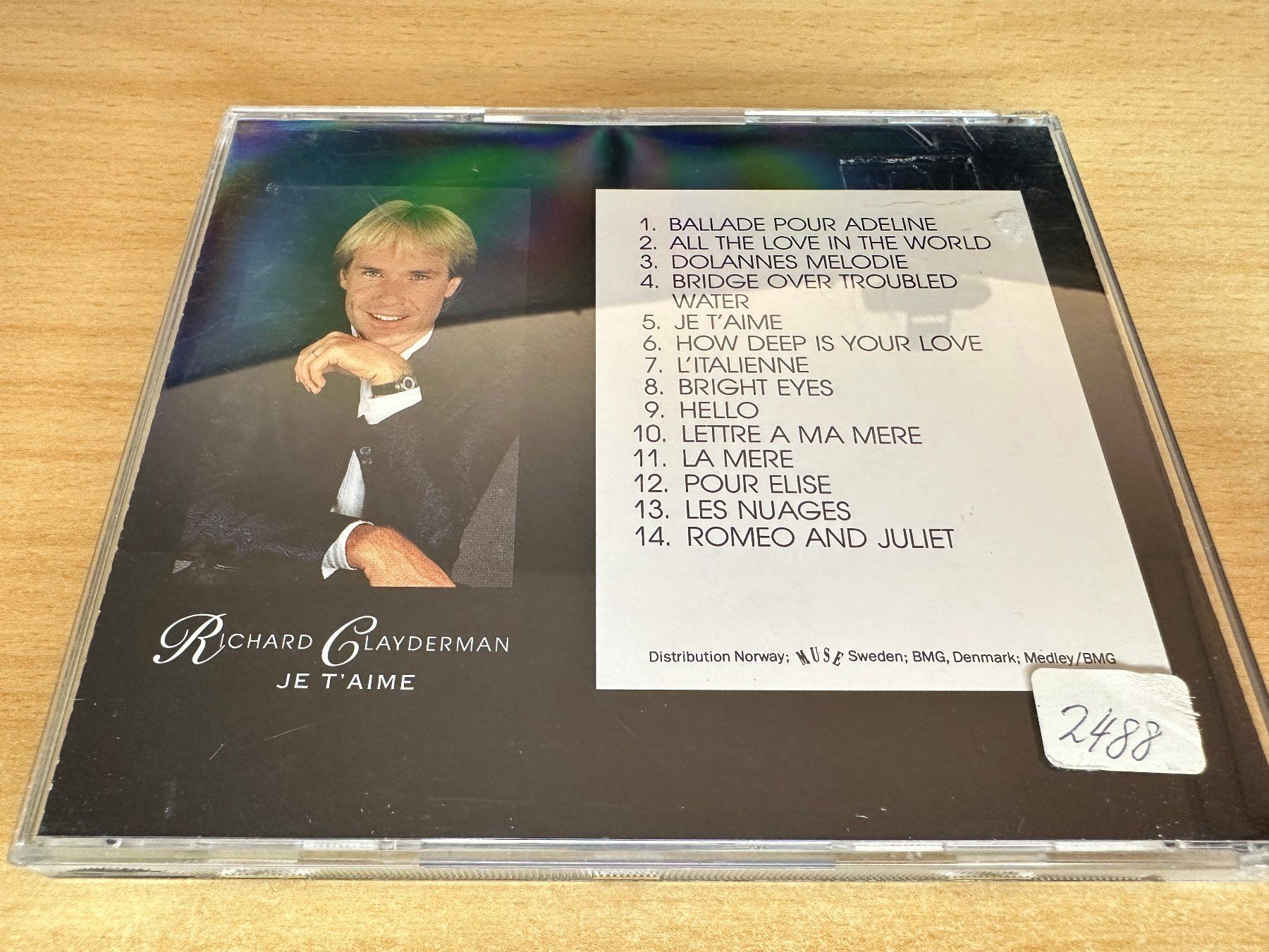 CDs: T8 Richard Clayderman - Je T'aime – Gebraucht aus Rikon im Tösstal von Alpenmutz 1