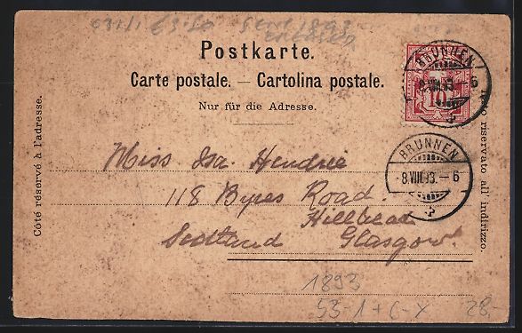 Cartoline postali: Vorläufer-Lithographie Flüelen /Vierwa – Usato da Berlin venduto da bartko-reher 1