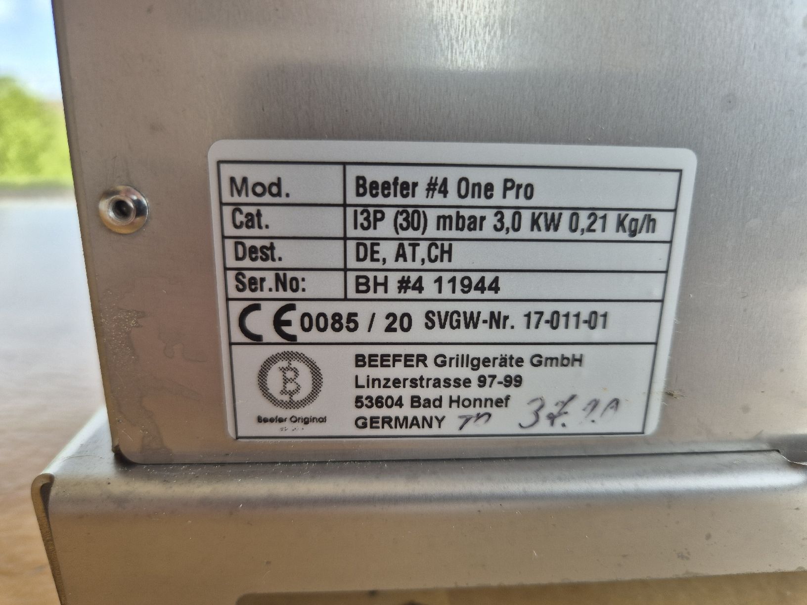 Grills: Beefer #4 One Pro Grillgerät Gas 3.0 KW – Gebraucht aus Dietikon von 0698krs 1