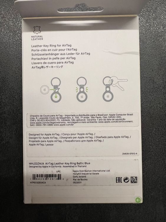 Apple Portachiavi: Apple ORIGINAL AirTag Schlüsselanhänger, BalticBlue, NEU&OVP – Nuovo e nell'imballaggio originale da Galgenen venduto da IT-Stuff 2