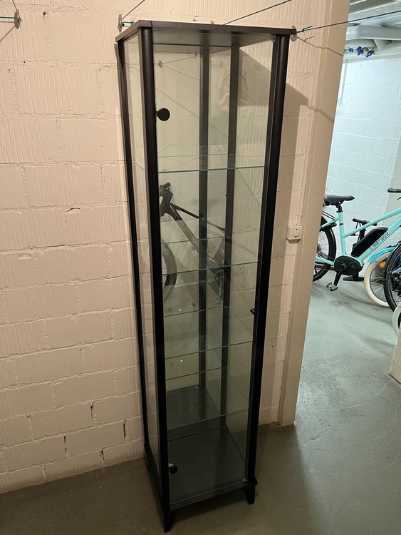 Vitrinenschrank Schwarz Vitrine Mit Unterschrank