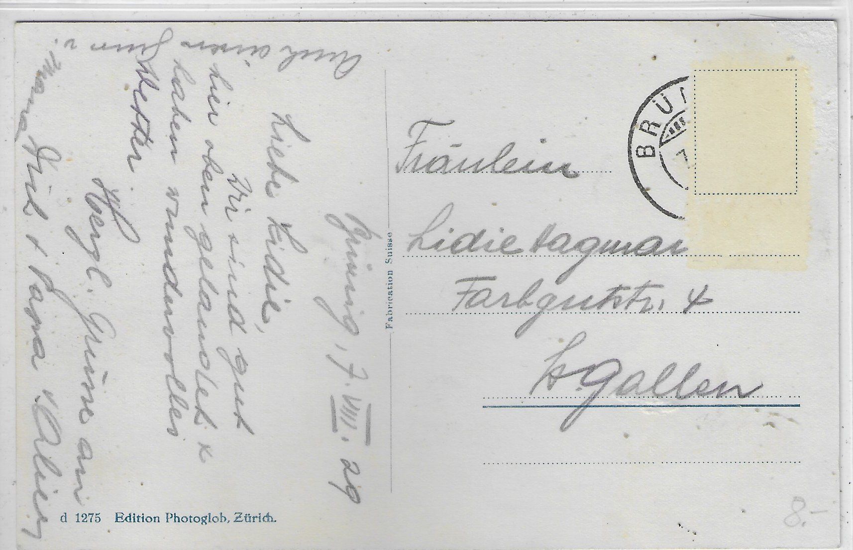 Cartoline postali: Brünigbahn - Blick gegen Brienzersee – Usato da Ettingen venduto da Kartenplanet 1