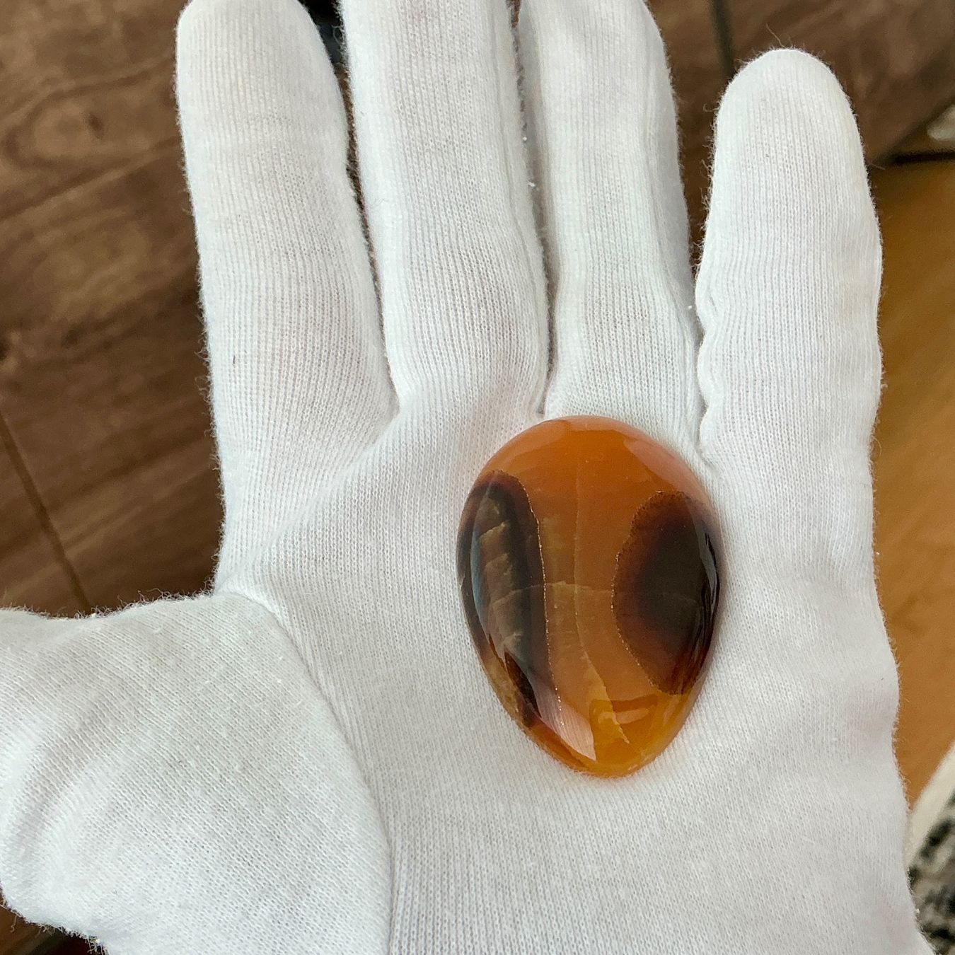 Pietre preziose: Simbirzit Cabochon.Doublette handpoliert Einzelstück – Nuovo e nell'imballaggio originale da Geroldswil venduto da Lilleke 7