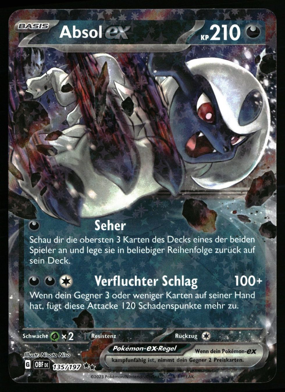 Pokémon Carte collezionabili: Absol ex #135 Pokemon Obsidianflammen – Usato da Feuerthalen venduto da Plazatoys