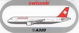 SWISSAIR A-320 Kleber / Sticker