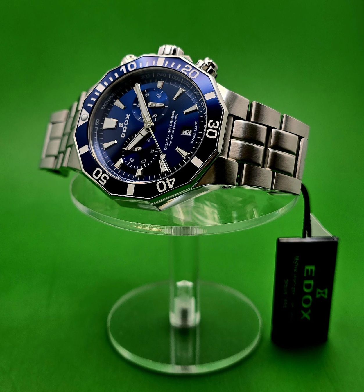 Edox Orologi: EDOX CHRONOMETER DATE HYDRO-SUB SWISS MADE SAPPHI – Nuovo e nell'imballaggio originale da Neftenbach venduto da Taschen-Uhren 9