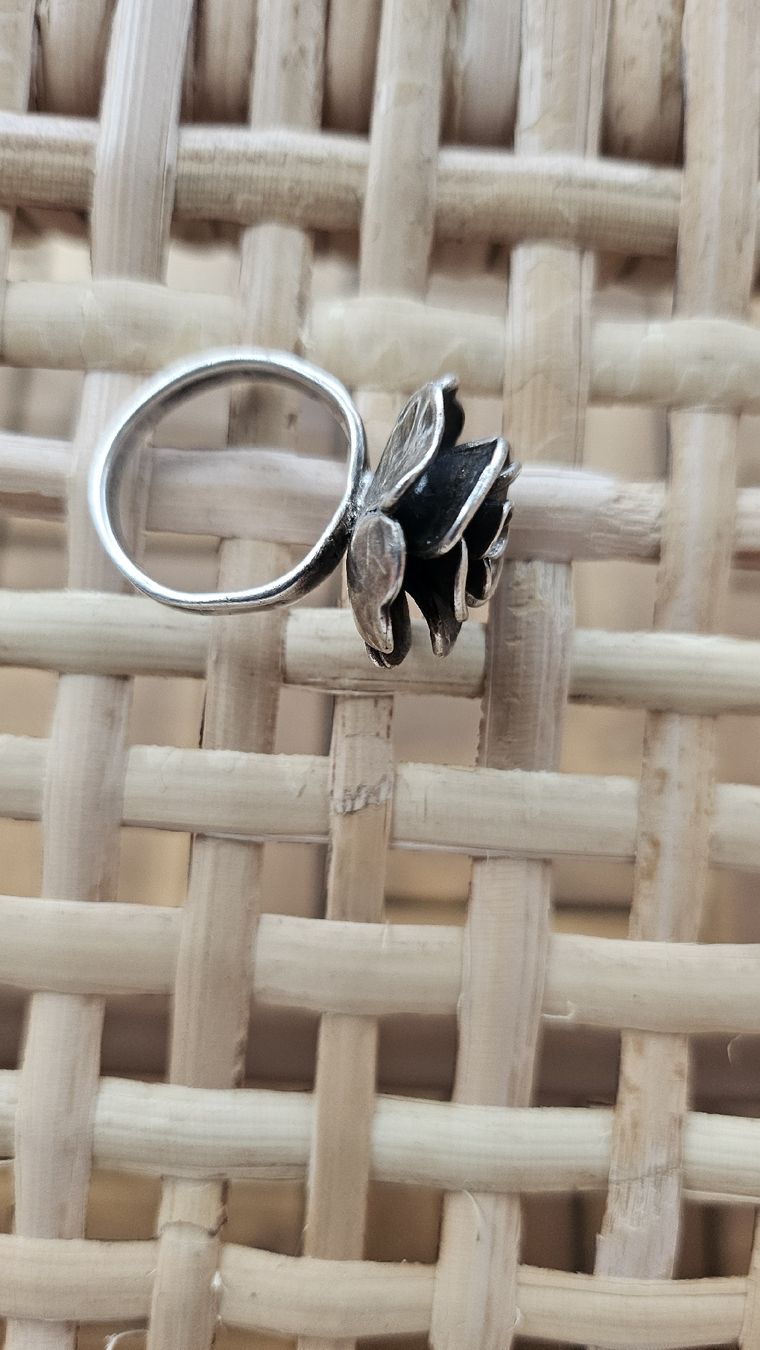 Anelli: Silberring Rose Blume Durchmesser 17 mm – Nuovo (secondo la descrizione) da Bülach venduto da ane_yn2b 5