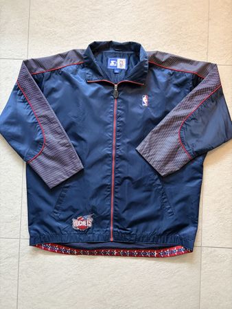 Veste vintage Starter NBA Houston Rockets bleu taille L