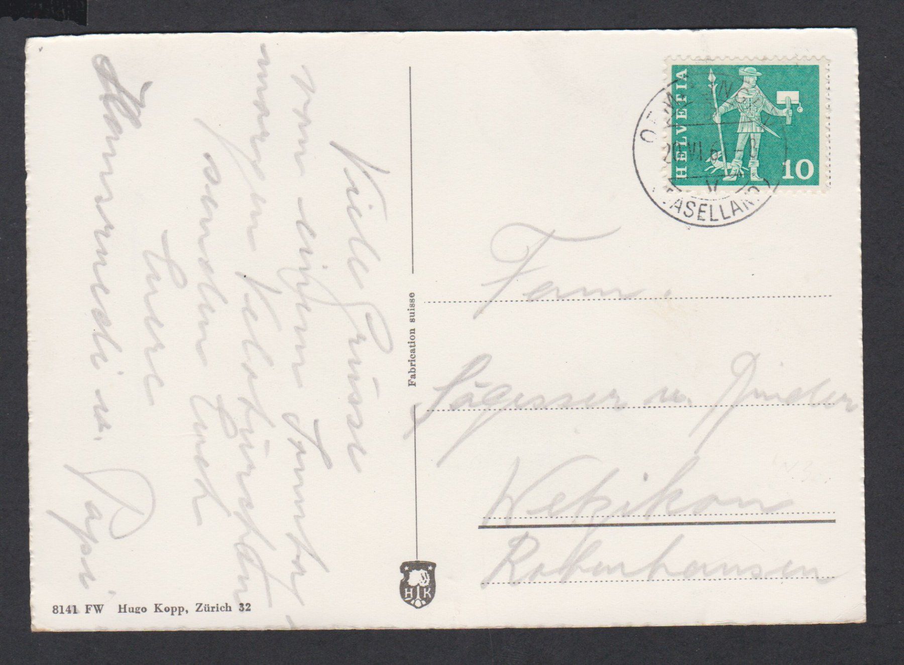 Cartoline postali: Farnsburg  Ormalingen  BL   :   ältere Ansichtskarte um 1960 – Usato da Vitznau venduto da Ropaku 1