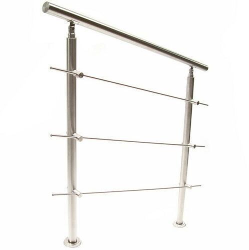 Ringhiere: 57202 - Edelstahl Treppengeländer 80cm - 3 Querstreben – Nuovo e nell'imballaggio originale da Wallenwil venduto da toesstal-vertrieb 3