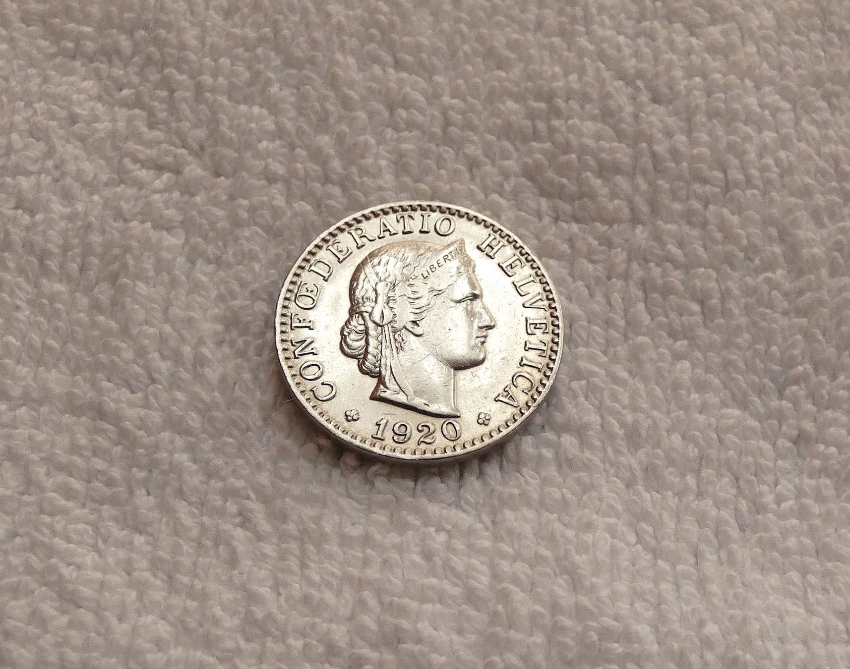 Tutti le monete: 20 centimes/rappen 1920 – Usato da Nyon venduto da Ilmi09