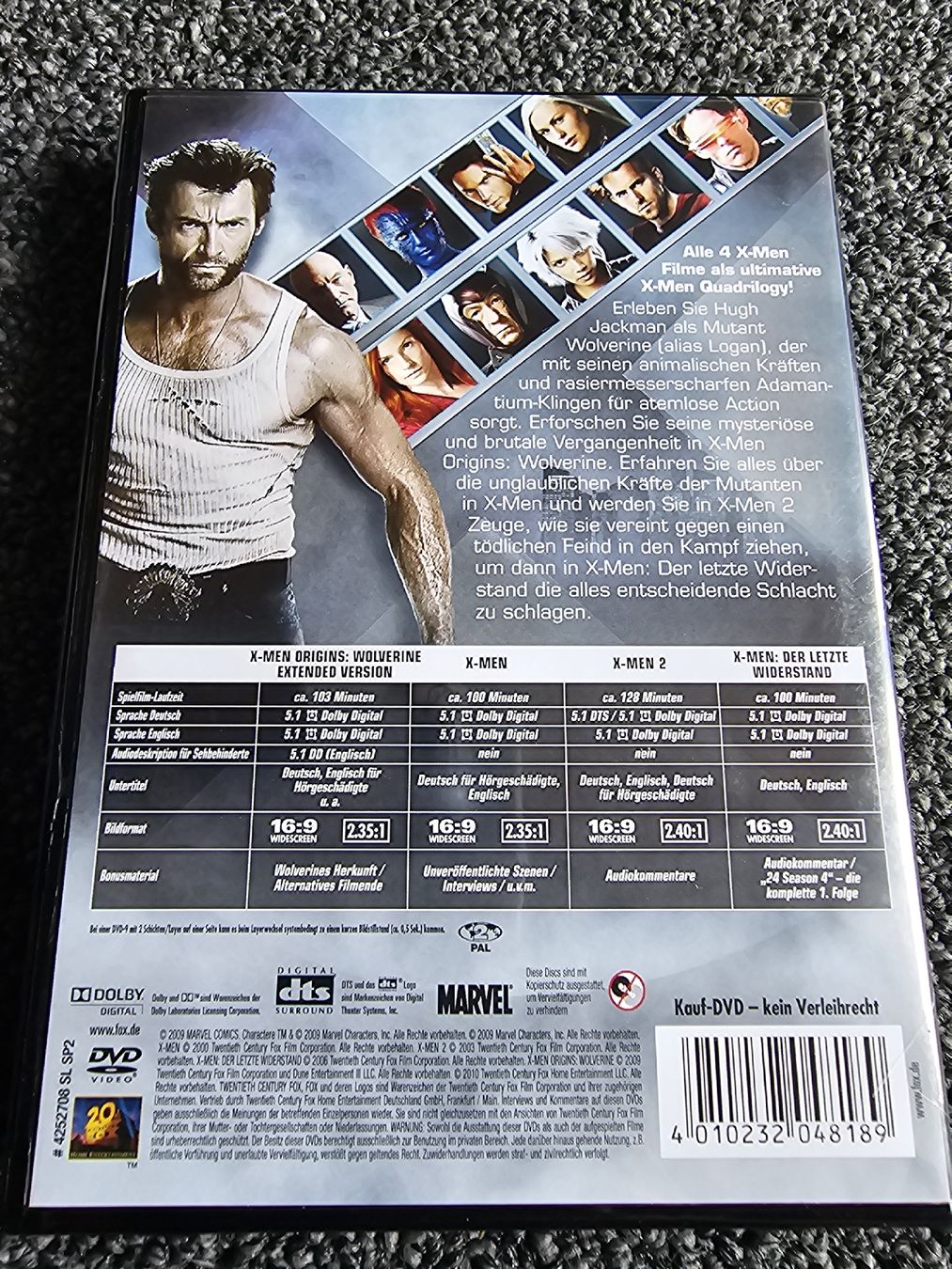 Tous les DVDs: X-Men Quadrilogy DVD Box Set(22293) – D'occasion à Ruswil par jan_bxl5 1
