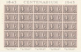 50 er Block 1843 - 1943  Centenarium  Postfrisch **