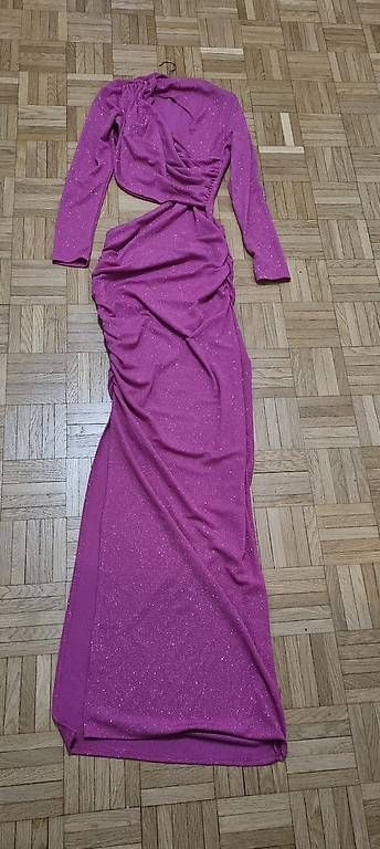 Vestiti: Glitzer-Maxikleid in Magenta mit Cut-out Gr. M – Nuovo (secondo la descrizione) da Basel venduto da Dawid1713 3
