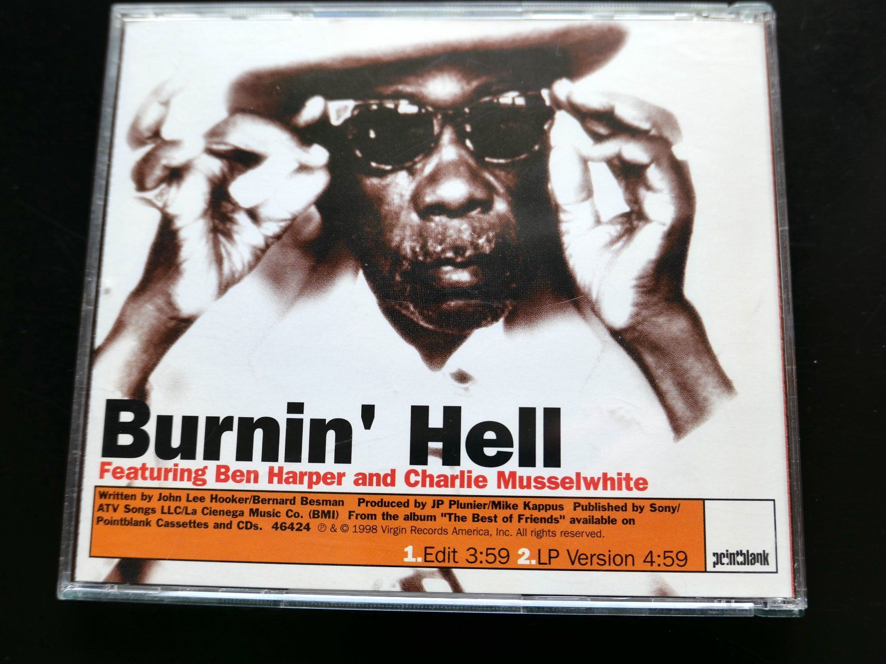 CD: CD-S JOHN LEE HOOKER: Burnin' hell, 1998 1 track – Usato da Bern venduto da Balzamico 1