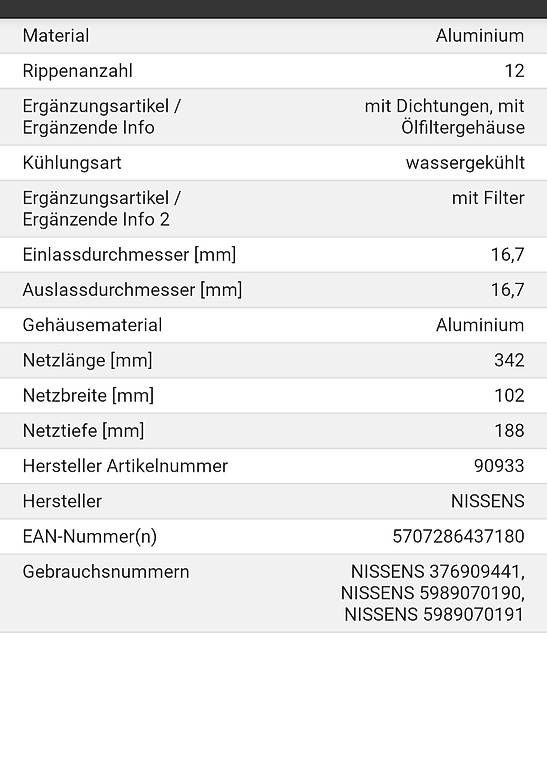 Mercedes-Benz Toutes les pièces auto: Ölfiltergehäuse - Neu – Neuf avec emballage d'origine à Dübendorf par .rossi. 2