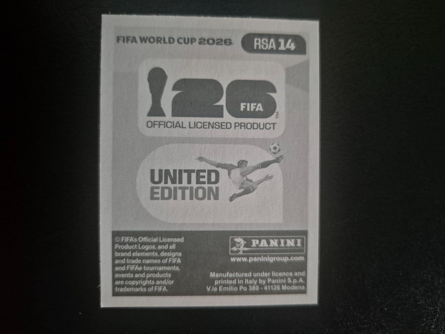 Panini Carte collezionabili: Panini WM 26 RSA 14 – Nuovo (secondo la descrizione) da Rorschacherberg venduto da AJ3108 1