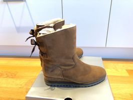 Schöne Keilstiefeletten aus Leder v. GABOR, Gr. 6/39, NEU!