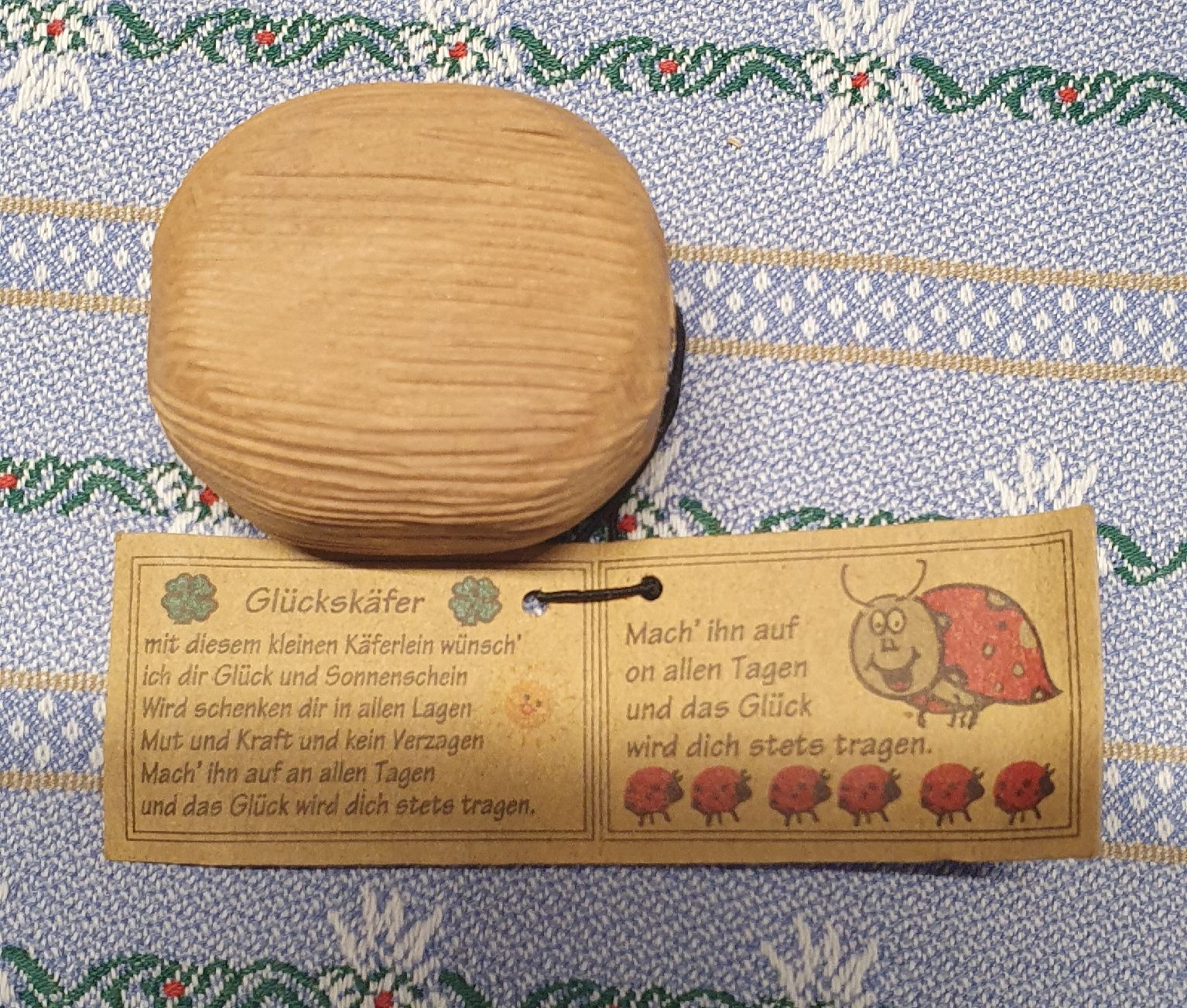 Alle Dekorationen: Glückskäfer im Holzei, Glücksbringer Talisman Geschenkidee.. – Neu (gemäss Beschreibung) aus Summaprada von swiss4860 1