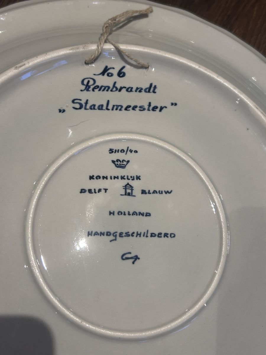 Piatti: Delft Blauw Rembrandt Handpainted – Nuovo e nell'imballaggio originale da Binz venduto da Mcbs2406 2