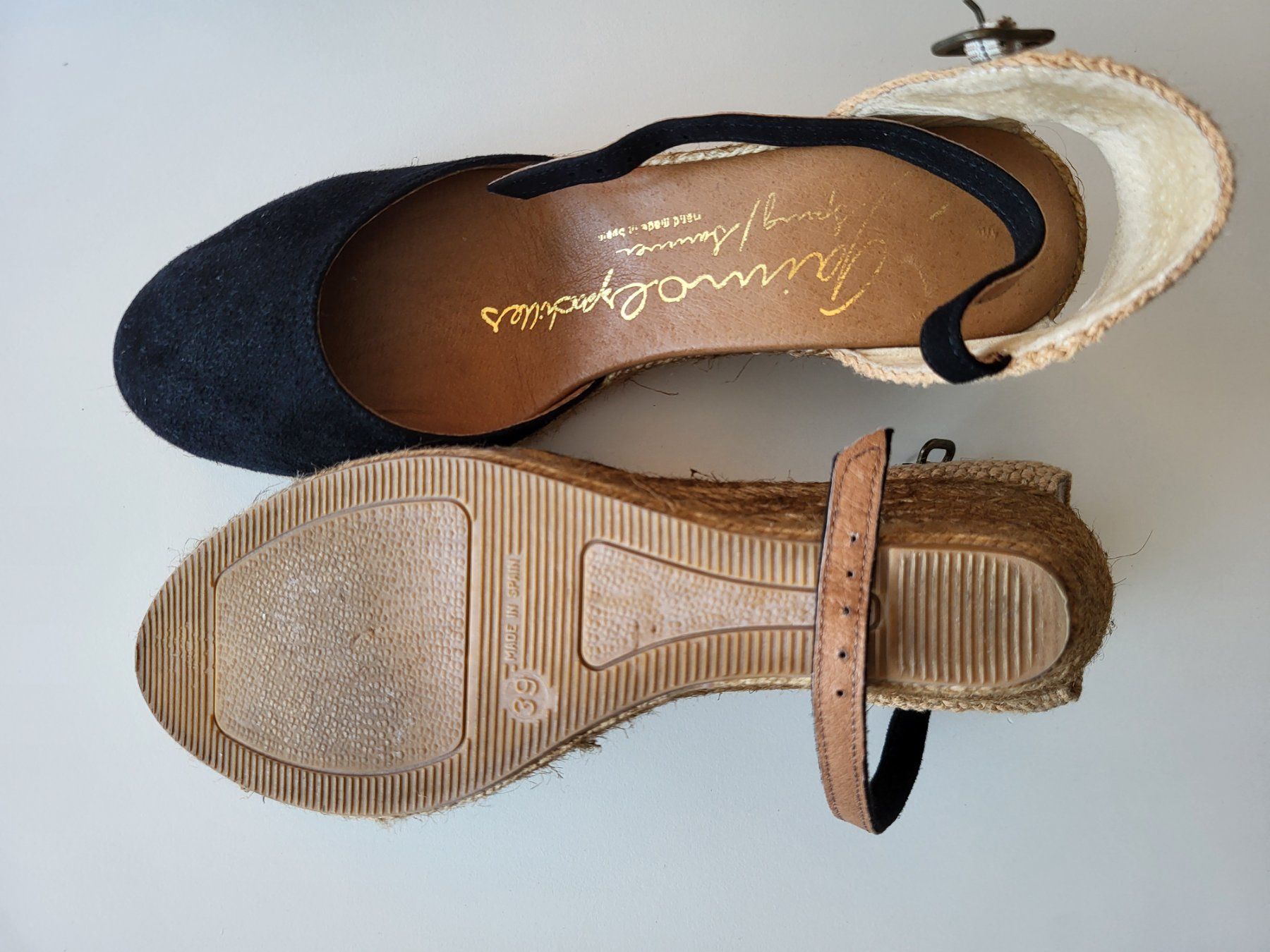 Scarpe da donna: Espadrilles Damen, Gr. 39 - Schwarz, Wildleder – Usato da Baar venduto da clar6 4