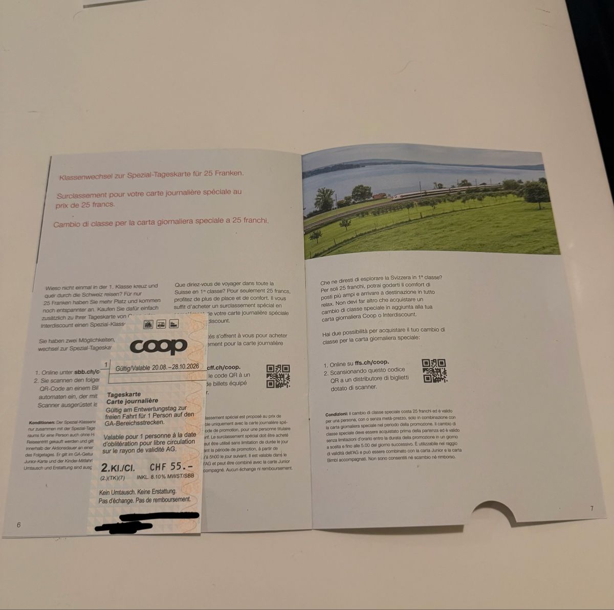 Tickets: SBB TAGESKARTE – Neu und originalverpackt aus Erlinsbach SO von DesignerByNeven 1