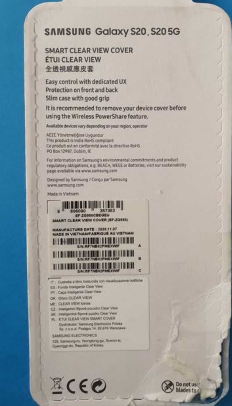 Samsung Cover & Protezioni schermo: Samsung Galaxy S20 Hülle – Nuovo (secondo la descrizione) da Seewil venduto da Seller512 4