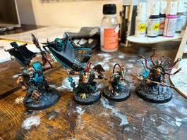 Warhammer 4x Ork Charakter Armagedon Box Painted