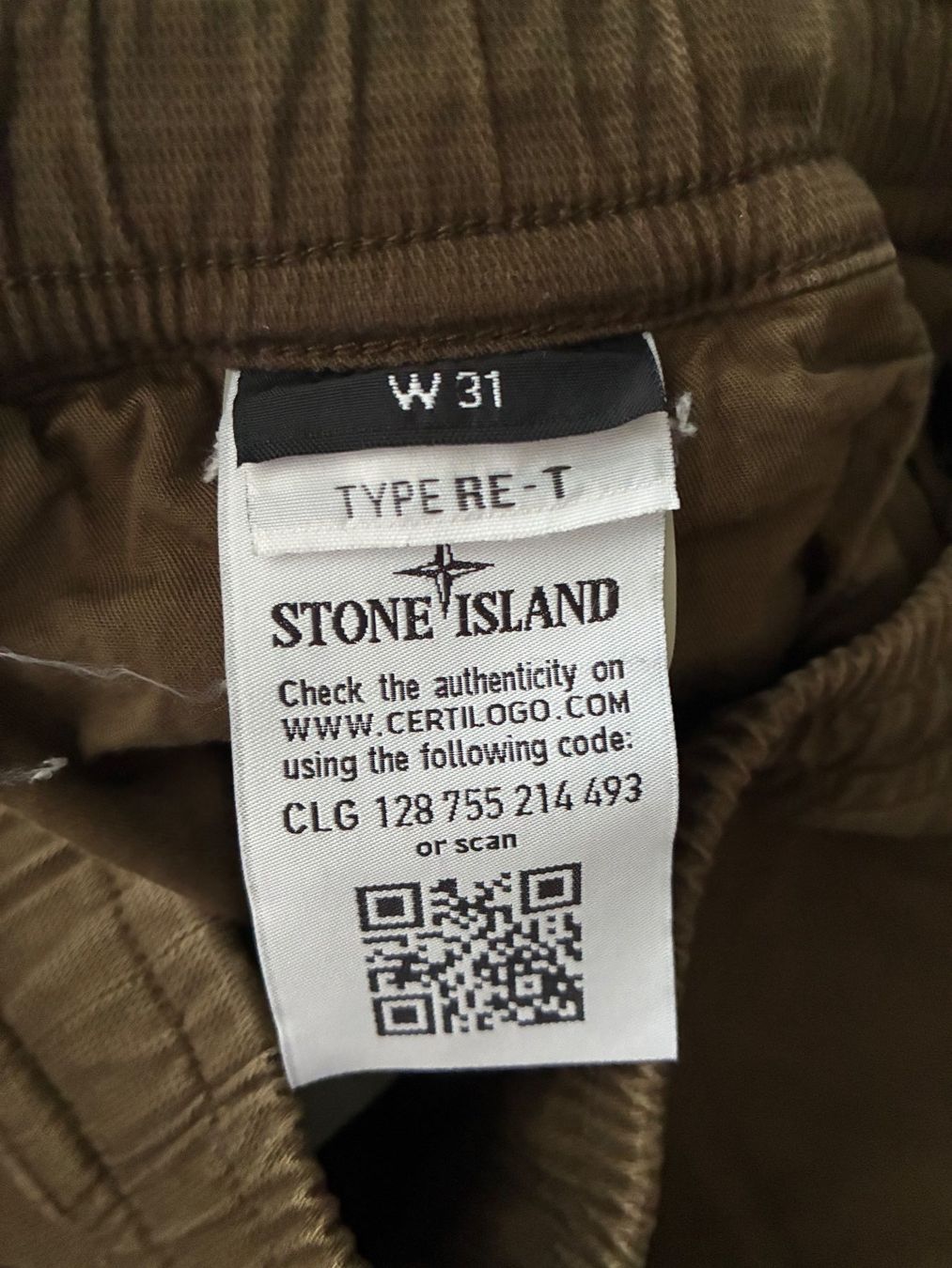 Stone Island Pantaloni: Stone Island Hose Khaki / W31 / GHOST PIECE – Usato da Liestal venduto da oro_g 3