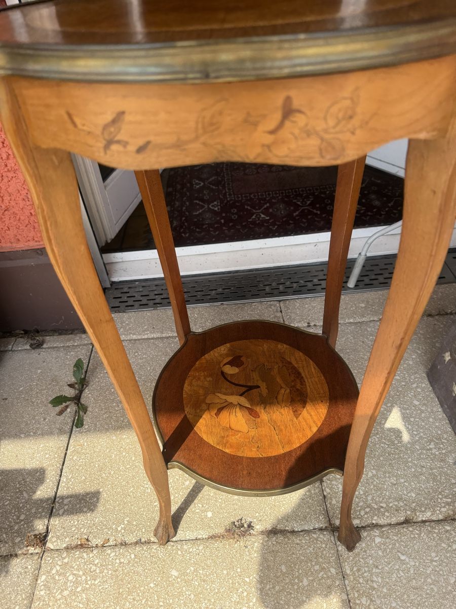 Tische: Jugendstil Beistelltisch mit Blumenmuster – Gebraucht aus Glattbrugg von Xena14 3