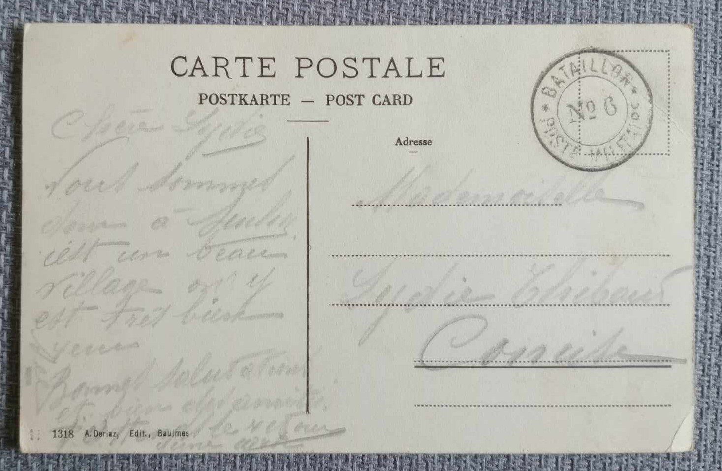 Cartes postales: Carte postale / Postkarte - Suchy - Quartier du Pontet – D'occasion à Le Locle par PereiraHugo 1